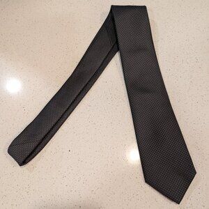 Stafford Taylored Culture Necktie. Charcoal and Black Men's Necktie